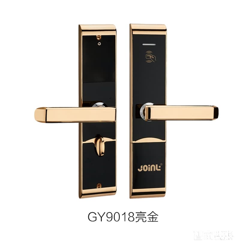 佳因特酒店鎖亮金兩種開門方式、防火鎖體