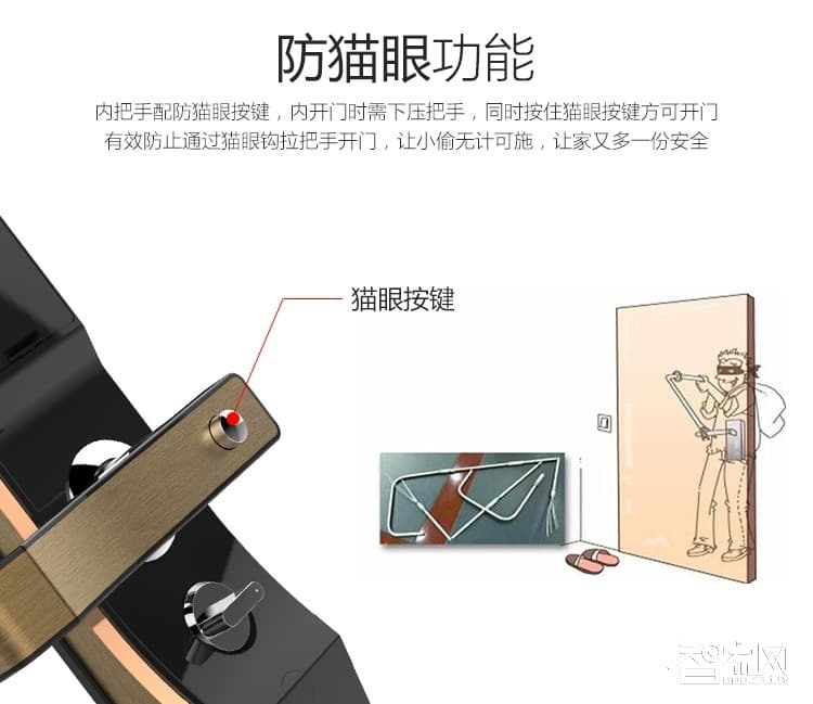 阿斯丹盾指紋密碼鎖 刷卡鎖 APP遠程開鎖