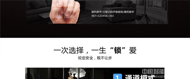 天喬紅古銅滑蓋智能指紋鎖 別墅防盜門鎖