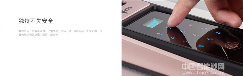 朗凱斯推拉式全自動(dòng)智能鎖 智能防盜指紋鎖