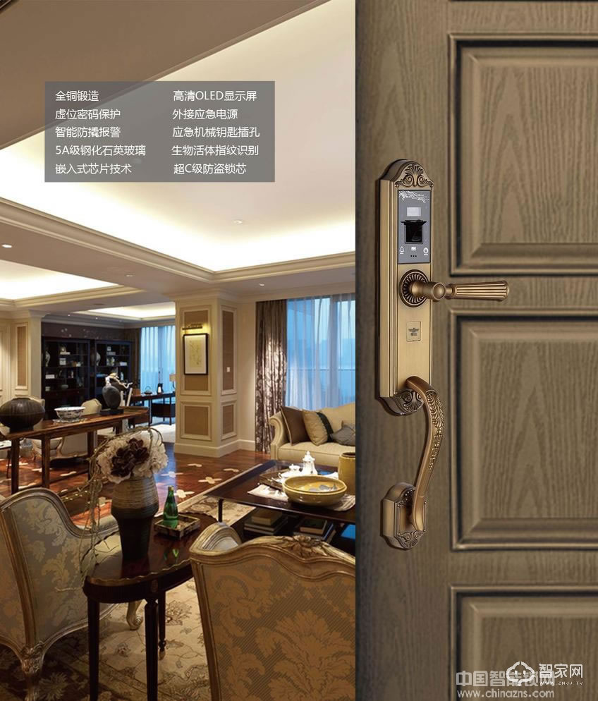 新飛純銅鍛造指紋鎖 密碼鎖 刷卡鎖