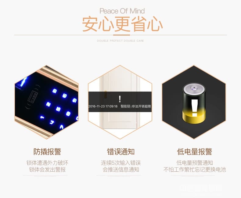 邁利諾智能鎖 酒店指紋鎖密碼鎖 免開孔智能門鎖