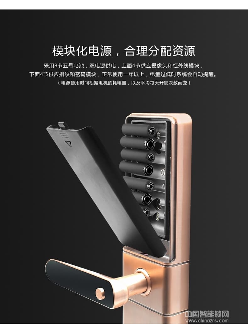 眾享六順天眼智能云鎖 防撬報警指紋鎖