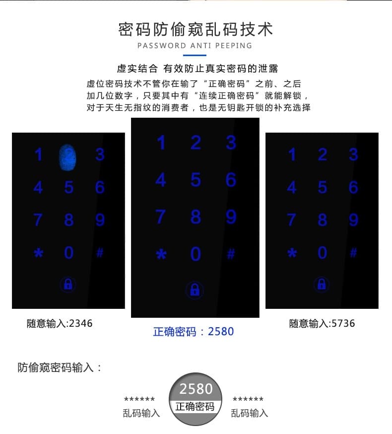 萬事威全自動指紋鎖 家用防盜門智能鎖