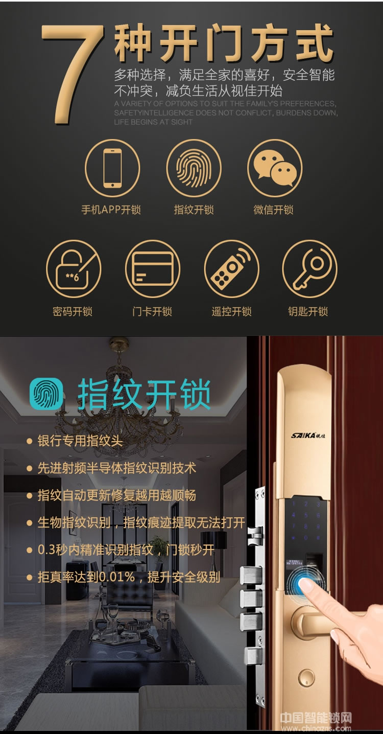 視佳家用防盜門鎖 磁卡感應(yīng)密碼鎖