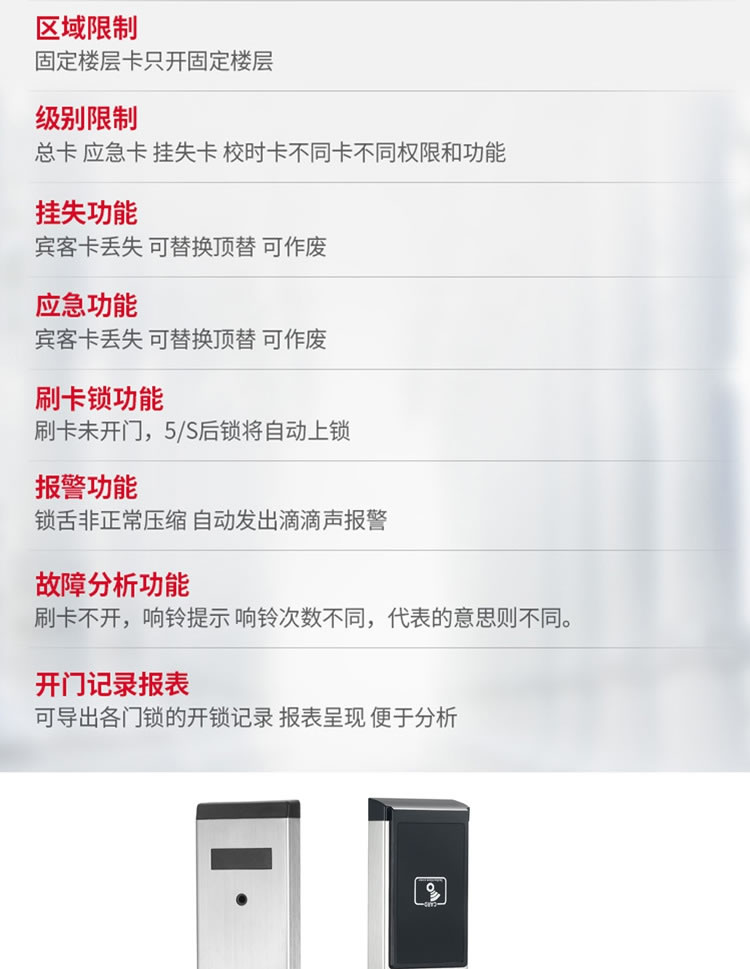 偉創智能鎖 不銹鋼高端智能鎖防盜鎖 酒店公寓刷卡鎖