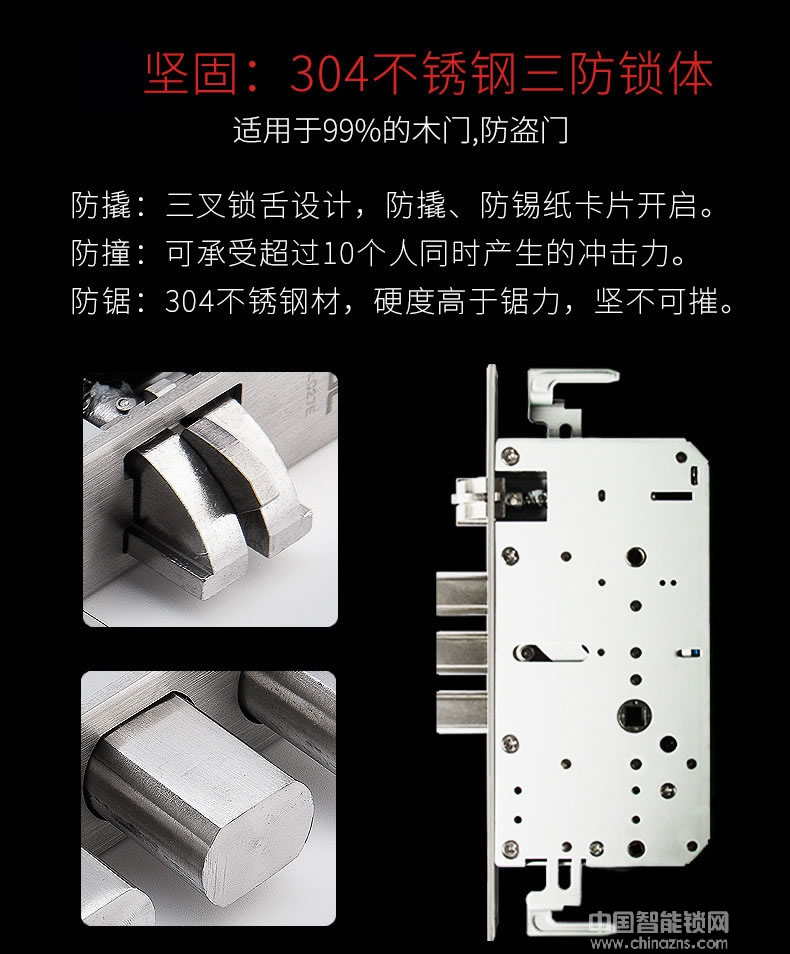 利百加智能指紋密碼鎖 家用電子門鎖