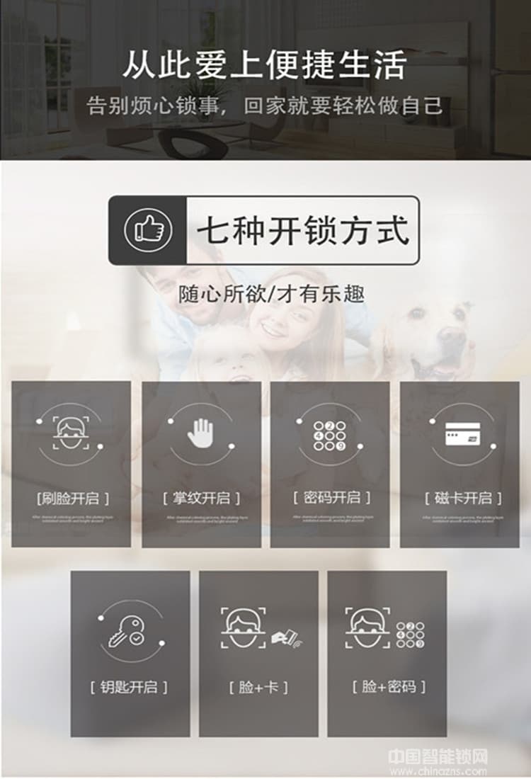 云領(lǐng)人臉識(shí)別智能鎖 公寓防盜門(mén)智能鎖