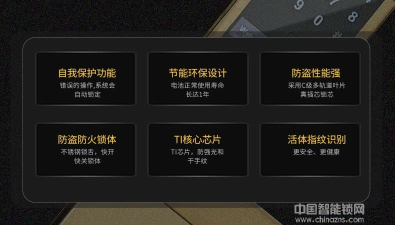 帥榮智能鎖 不銹鋼指紋識別鎖 電子感應(yīng)密碼鎖