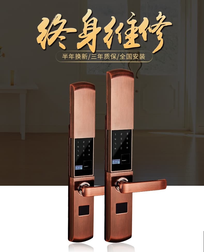 帥榮智能鎖 公寓全自動指紋鎖 家居防盜門鎖