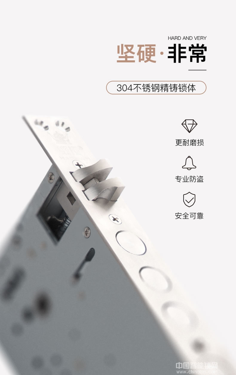 好漢鎖具大門IC卡感應門鎖 遠程操控電子鎖HH2115