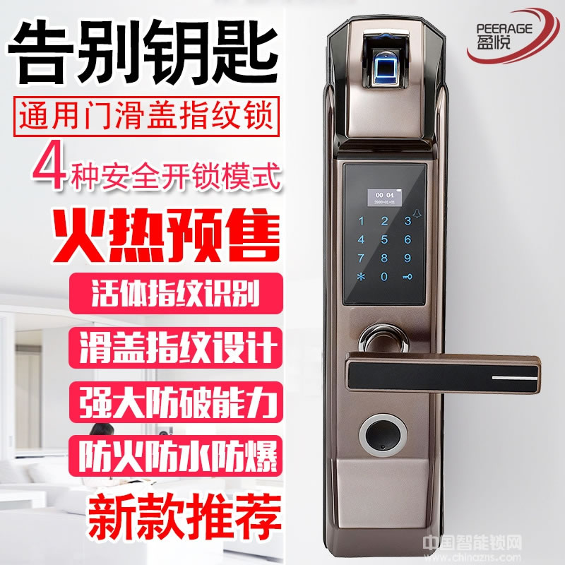 盈悅智能鎖 家用防盜智能鎖 指紋密碼電子鎖