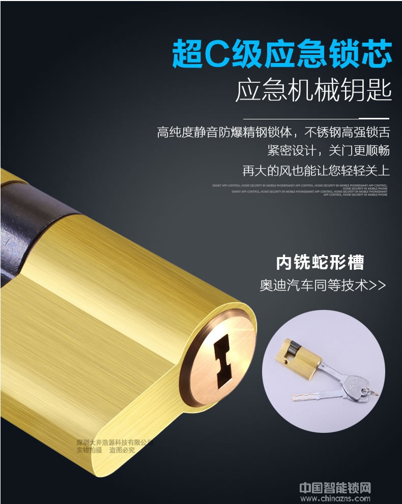 盈悅智能鎖 家用防盜智能鎖 指紋密碼電子鎖