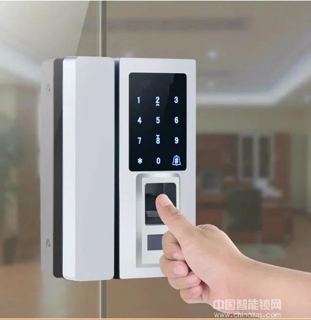 奧卡斯智能鎖 玻璃門指紋鎖 刷卡密碼智能鎖