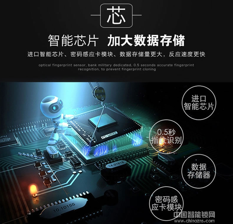 黑將軍指紋鎖 防貓眼設(shè)計家庭大門鎖 APP滑蓋半導(dǎo)體指紋鎖