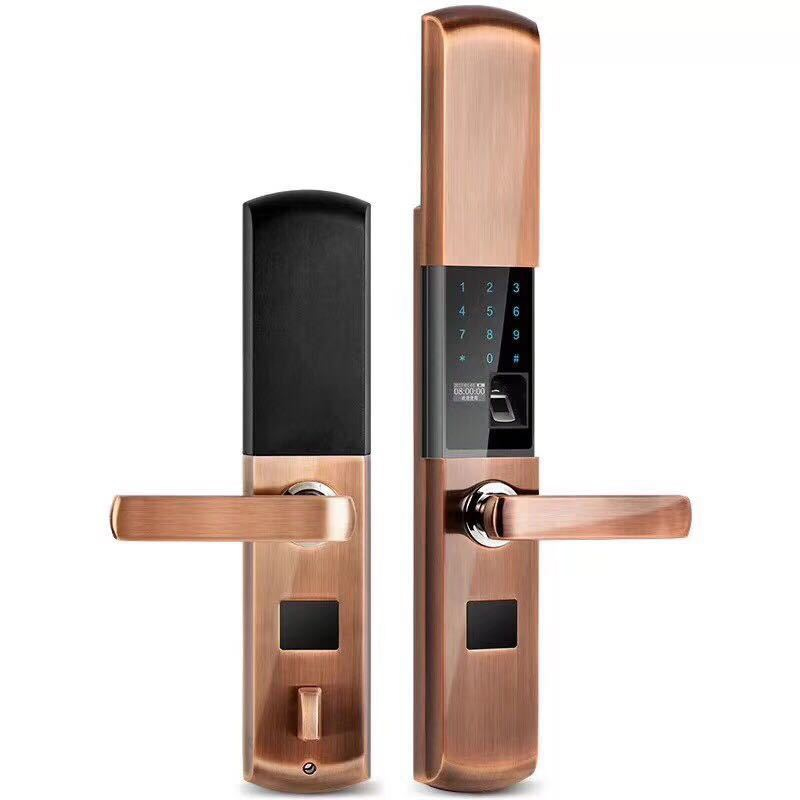 恩比德半導體滑蓋APP智能鎖 家用指紋密碼鎖