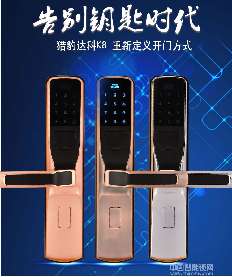 恩比德德國(guó)工藝智能鎖 防盜門指紋密碼鎖