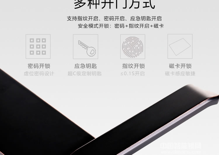 歐寶麗智能鎖 滑蓋AI智能鎖密碼指紋鎖 遠程控制智能鎖