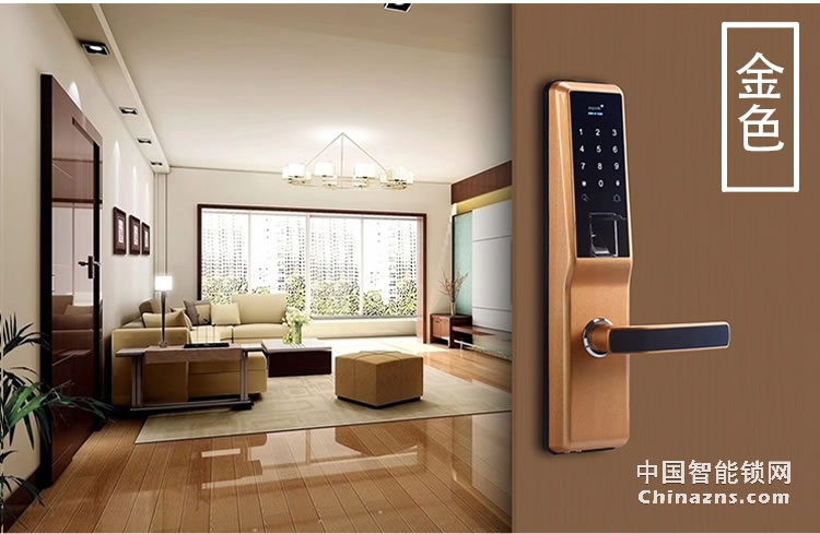 愛爾家智能鎖T802 獨特彩屏 APP指紋密碼鎖