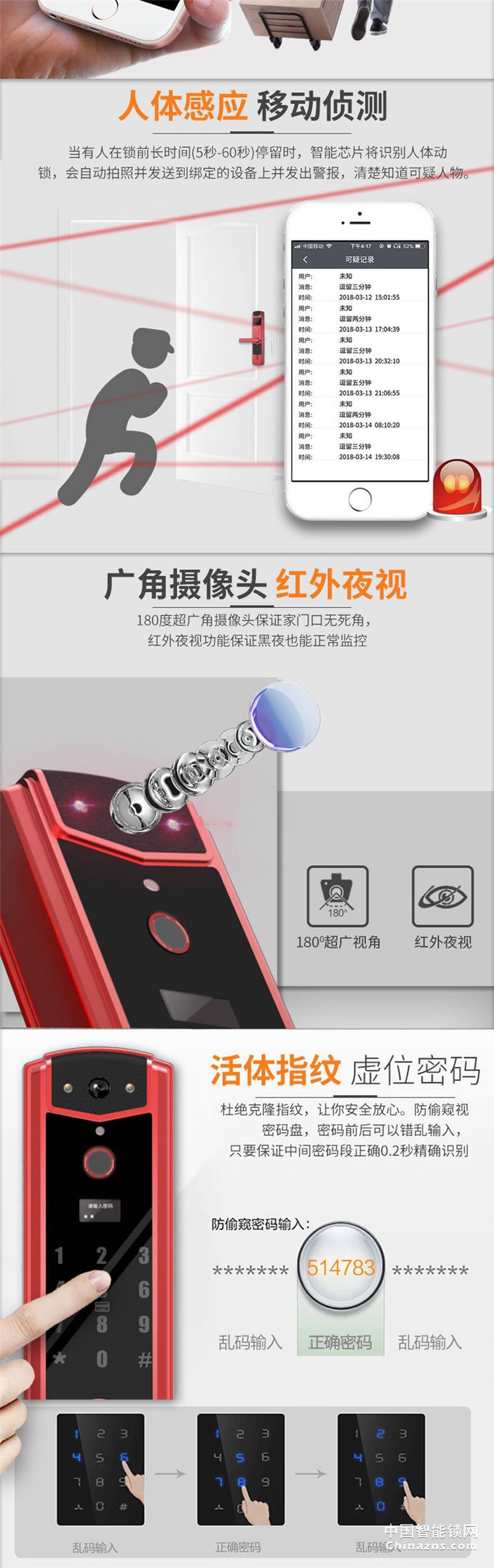 西巢智能視頻云鎖 RSDXC-KS008 遠程手機開鎖