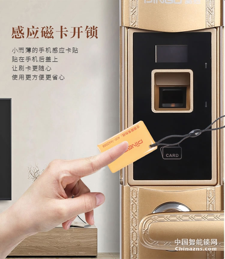 榮事達品冠歐式指紋鎖小智12 別墅自動滑蓋門鎖