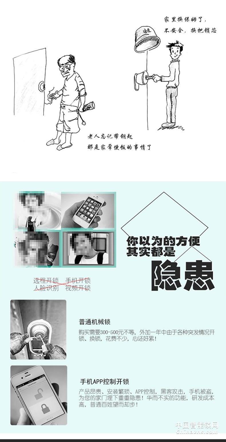 耐特不銹鋼智能鎖 和諧3號(hào) 防盜電子鎖