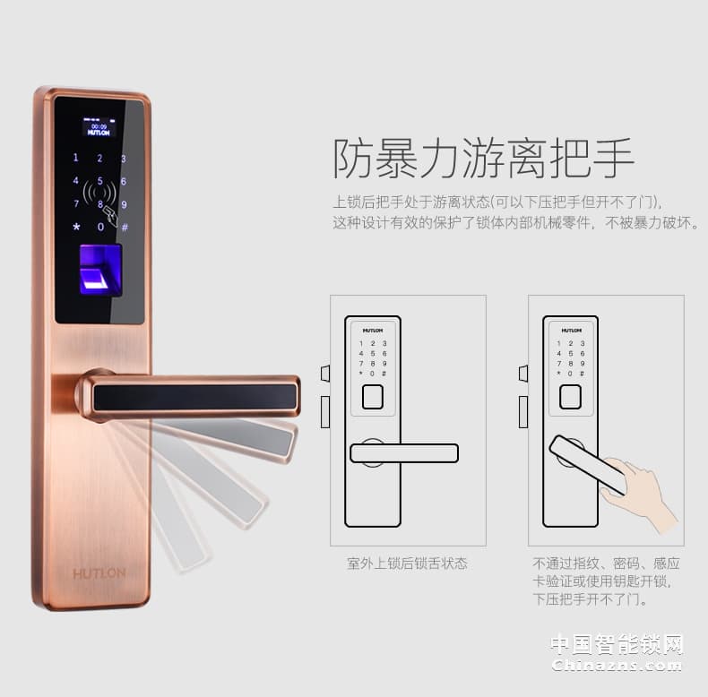 匯泰龍指紋鎖DS-69898 云智能手機APP控制密碼鎖