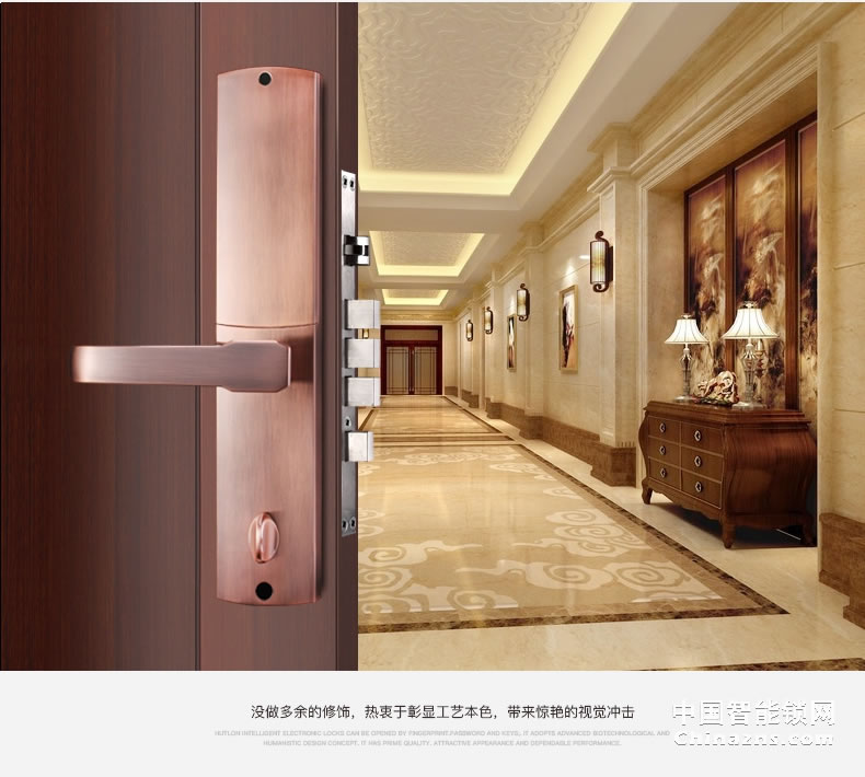 匯泰龍指紋鎖69093 家用防盜鎖電子指紋密碼鎖大門房門指紋鎖