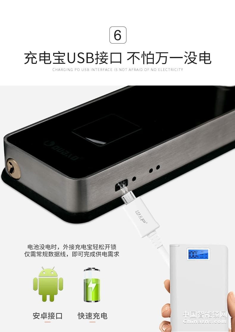 甌寶智能電子鎖 家用防盜門鎖 現代大門鎖