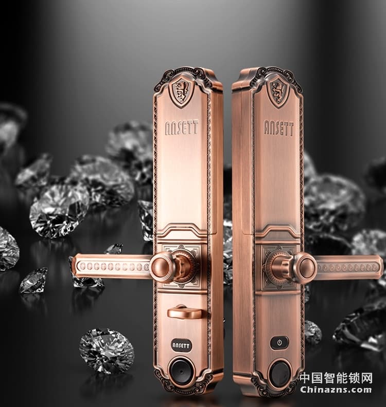 索仕頓全自動滑蓋指紋密碼鎖 別墅家用辦公大門防盜門木門手機APP開鎖