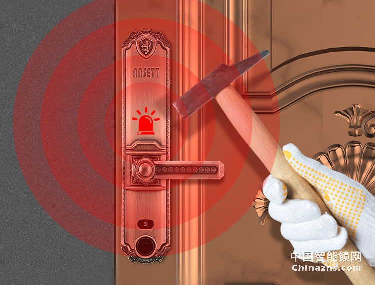 索仕頓全自動滑蓋指紋密碼鎖 別墅家用辦公大門防盜門木門手機APP開鎖