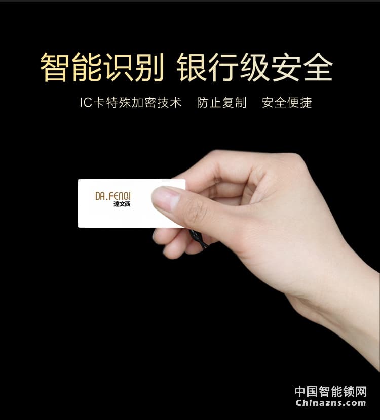 達文西別墅指紋鎖 家用防盜門鎖 大門智能鎖 