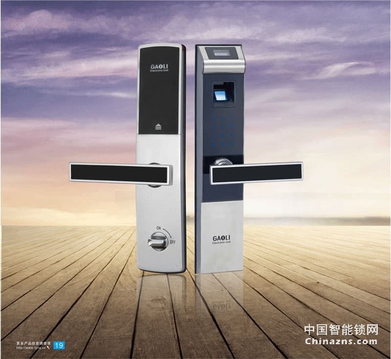 高利指紋密碼鎖 遠程電子遙控鎖 觸摸屏家用防盜門鎖GZAM 330