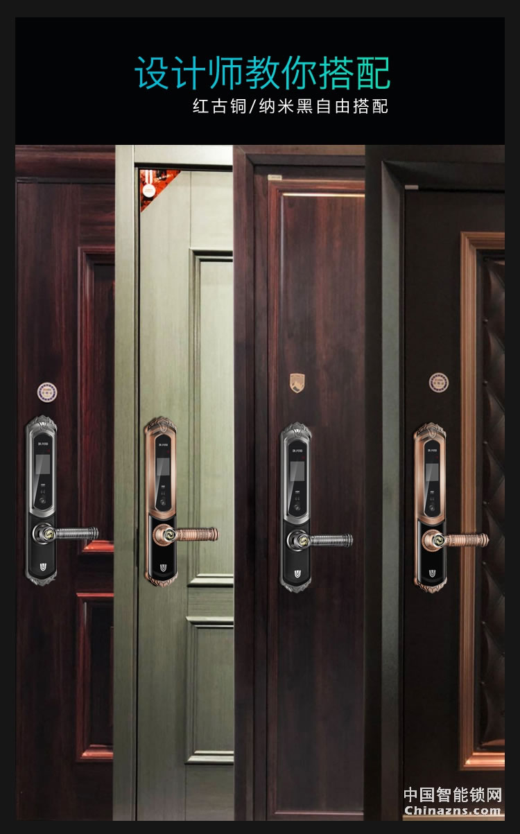 達(dá)文西人臉識(shí)別智能鎖 DF202掌靜脈智能門(mén)鎖 防盜門(mén)指紋鎖