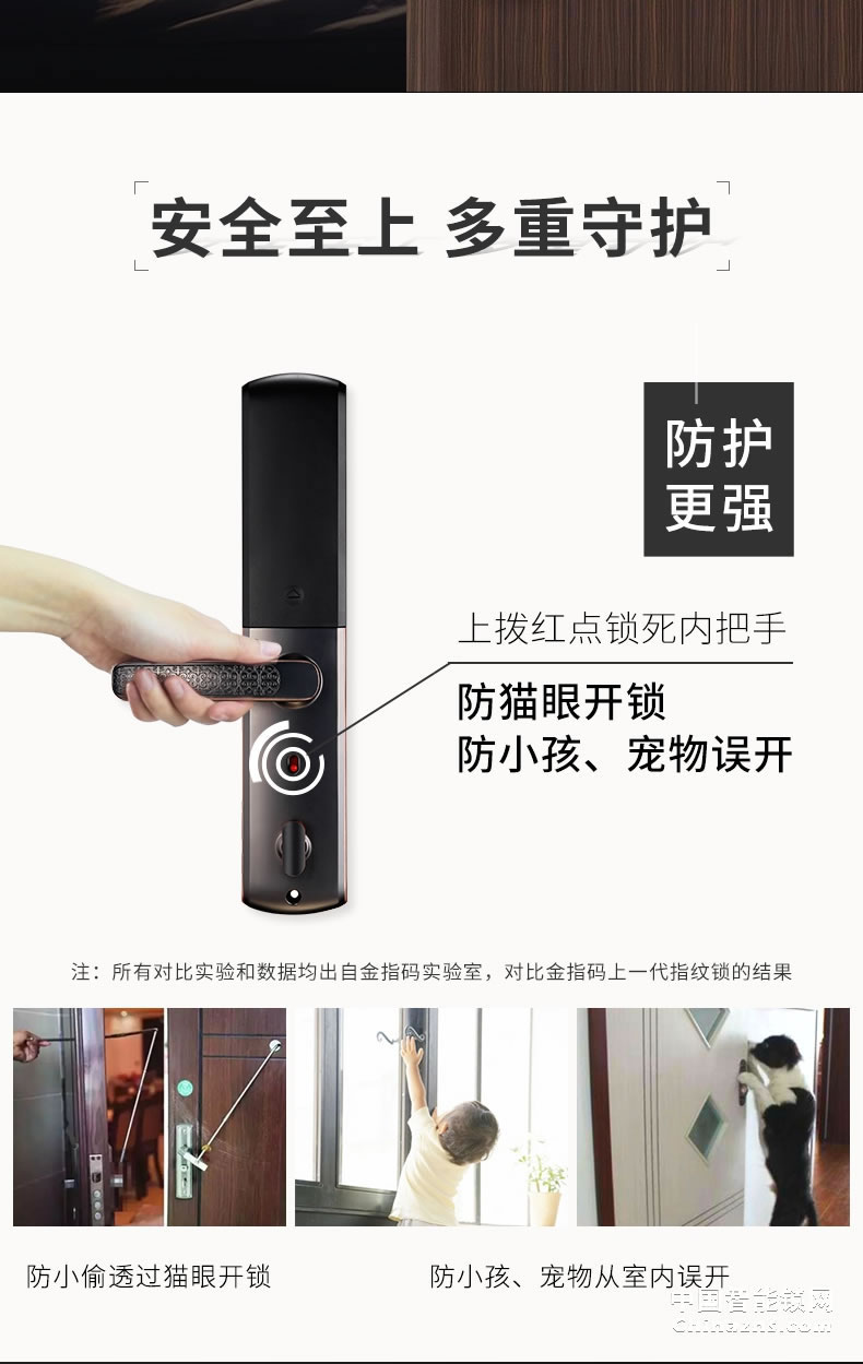 金指碼木門(mén)電子門(mén)鎖P5 家用防盜門(mén)指紋鎖