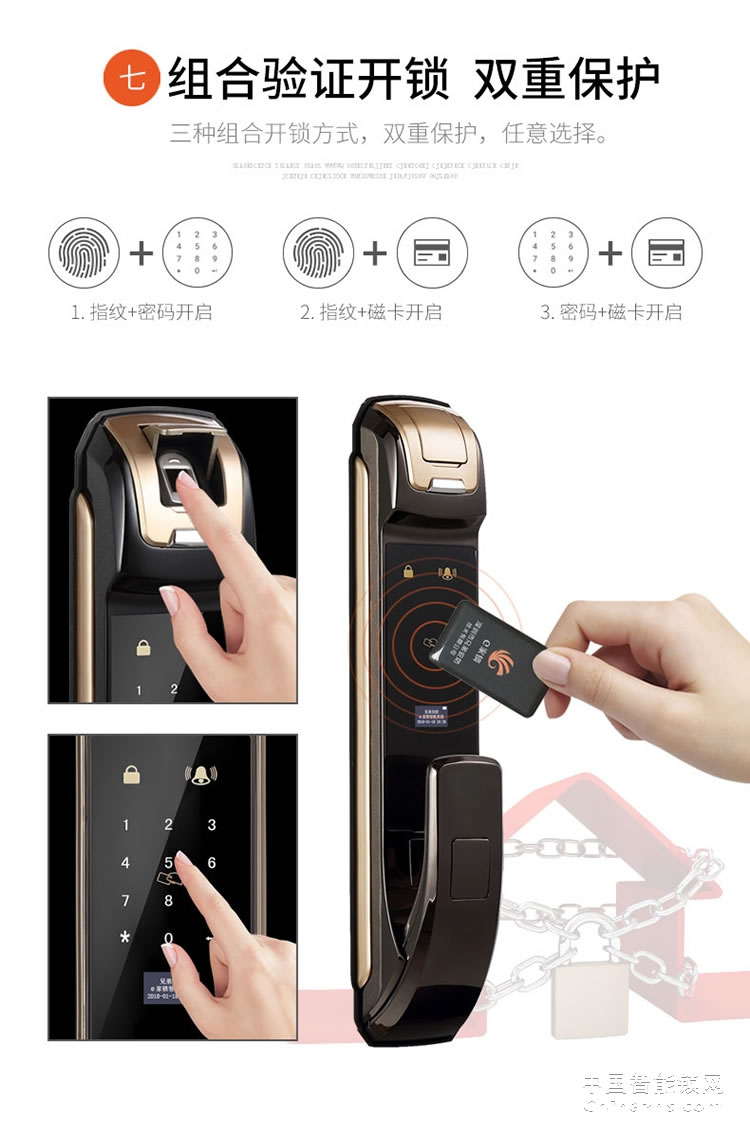 e家鎖智能鎖指紋鎖密碼鎖刷卡磁卡鎖電子鎖家用防盜門(mén)禁鎖
