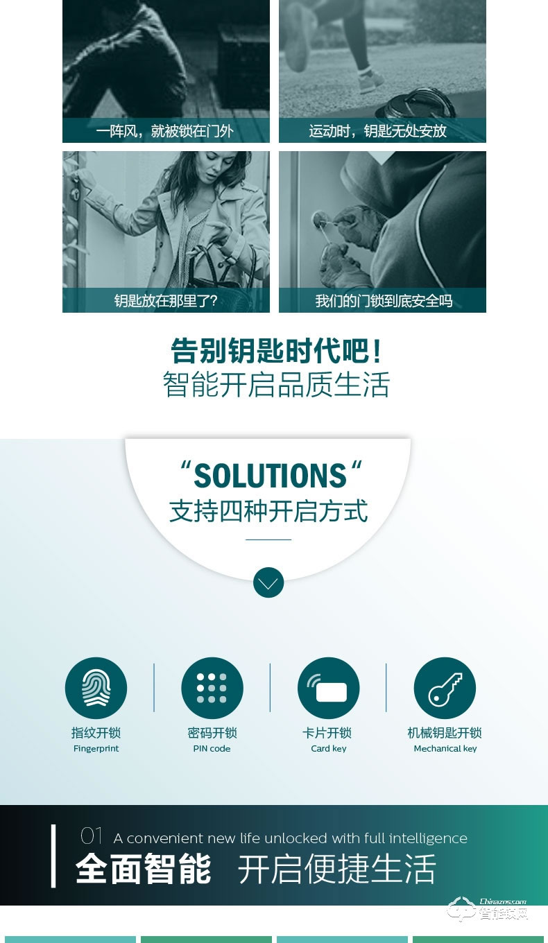 飛利浦智能鎖 7200滑蓋式家用防盜門(mén)電子鎖