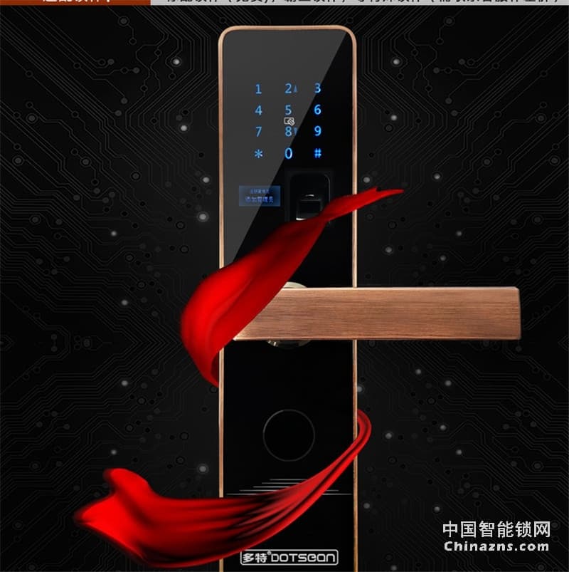 多特簡(jiǎn)約智能鎖A6-S17 不銹鋼公寓防盜門鎖