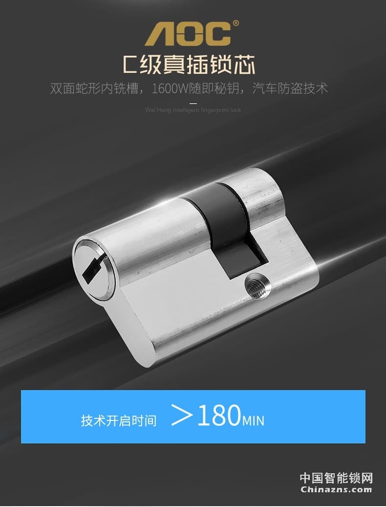 AOC人臉識別全自動智能鎖 電子鎖刷臉鎖