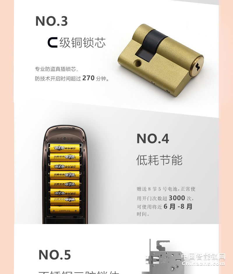 眾享智能指紋鎖 家用防盜門 全自動電子門禁