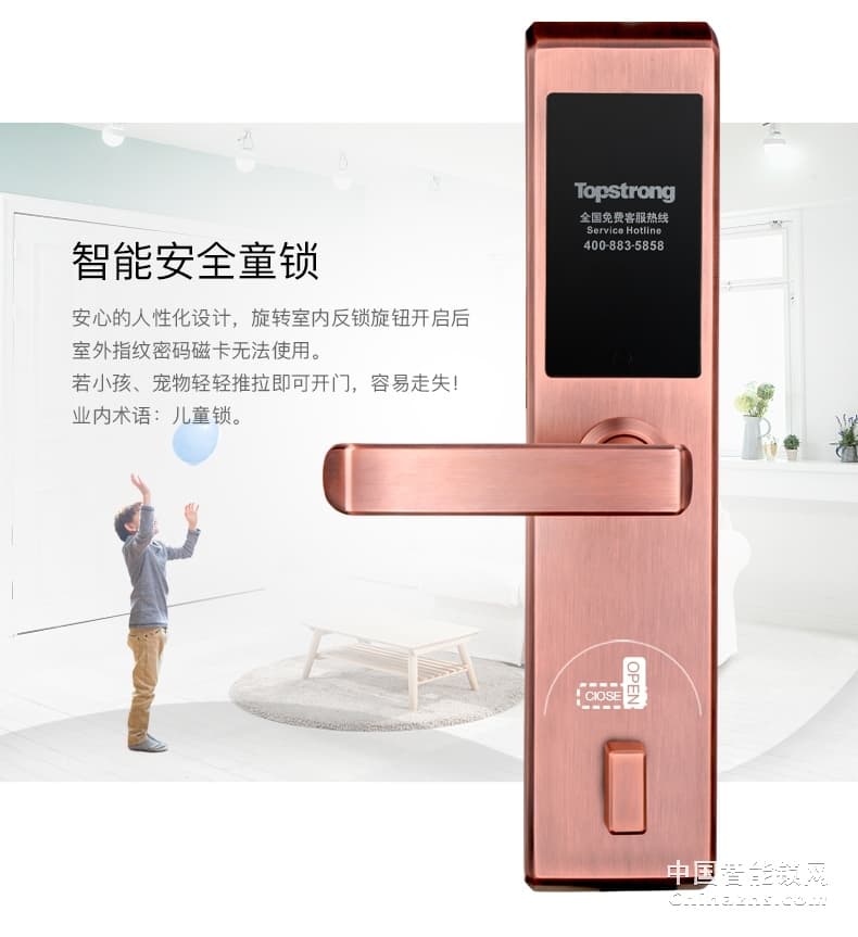 頂固不銹鋼指紋鎖 密碼防盜鎖 電子入戶鎖