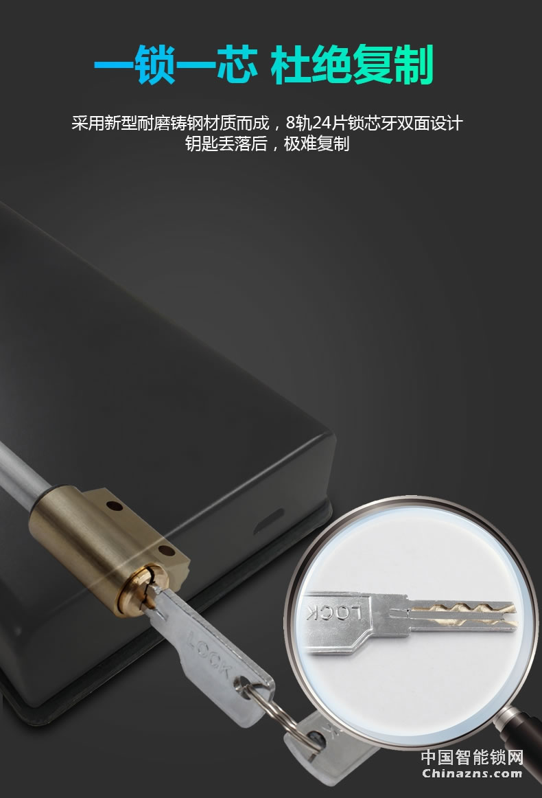因碩智能指紋鎖 家用防盜門密碼鎖 室內(nèi)電子門鎖