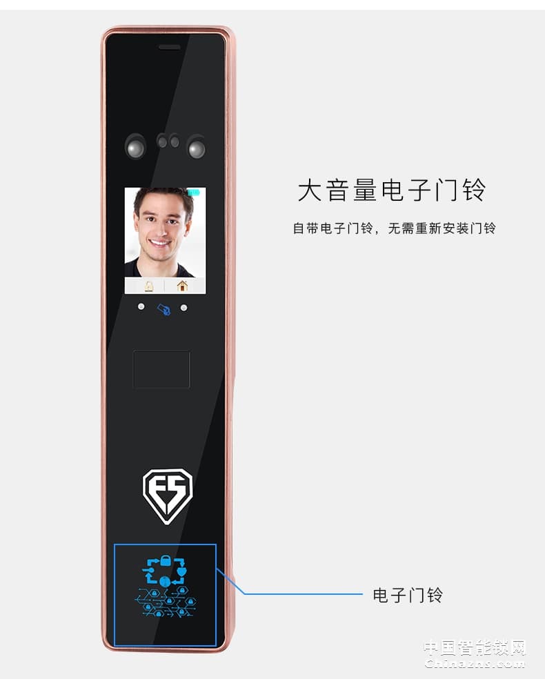因碩人臉識別鎖 全自動指紋鎖 刷臉智能門鎖