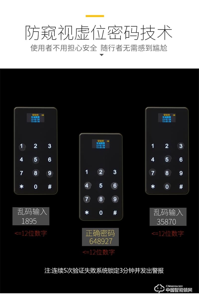 科萊寶辦公室遙控器鎖 防貓眼指紋鎖 