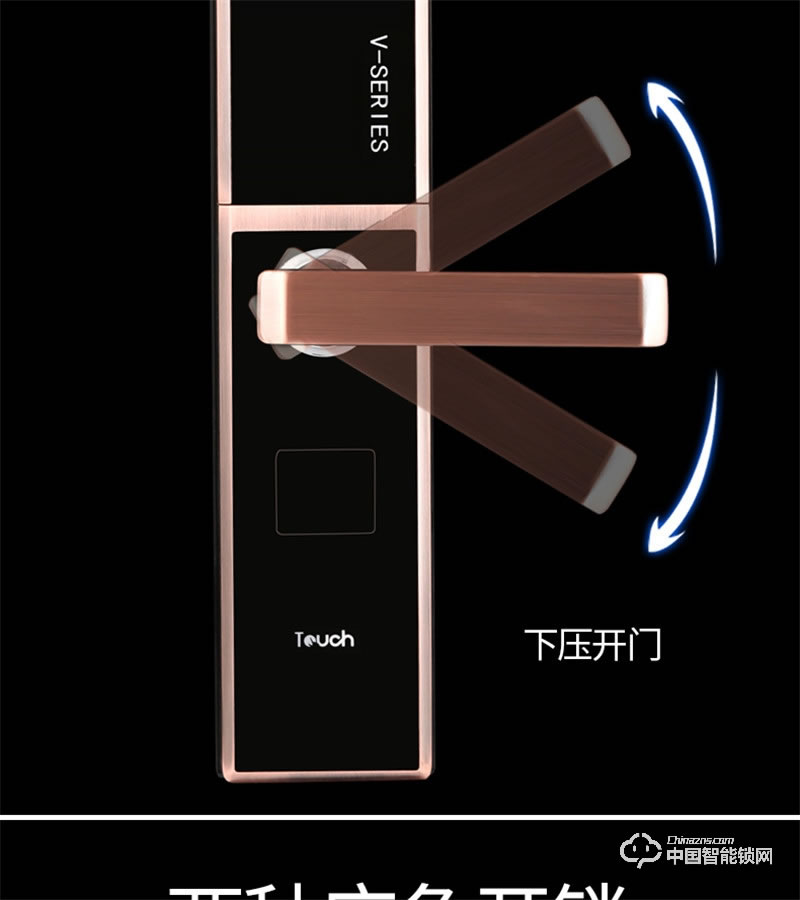 科萊寶感應觸摸電動滑蓋家用電子門鎖 防盜門密碼鎖 