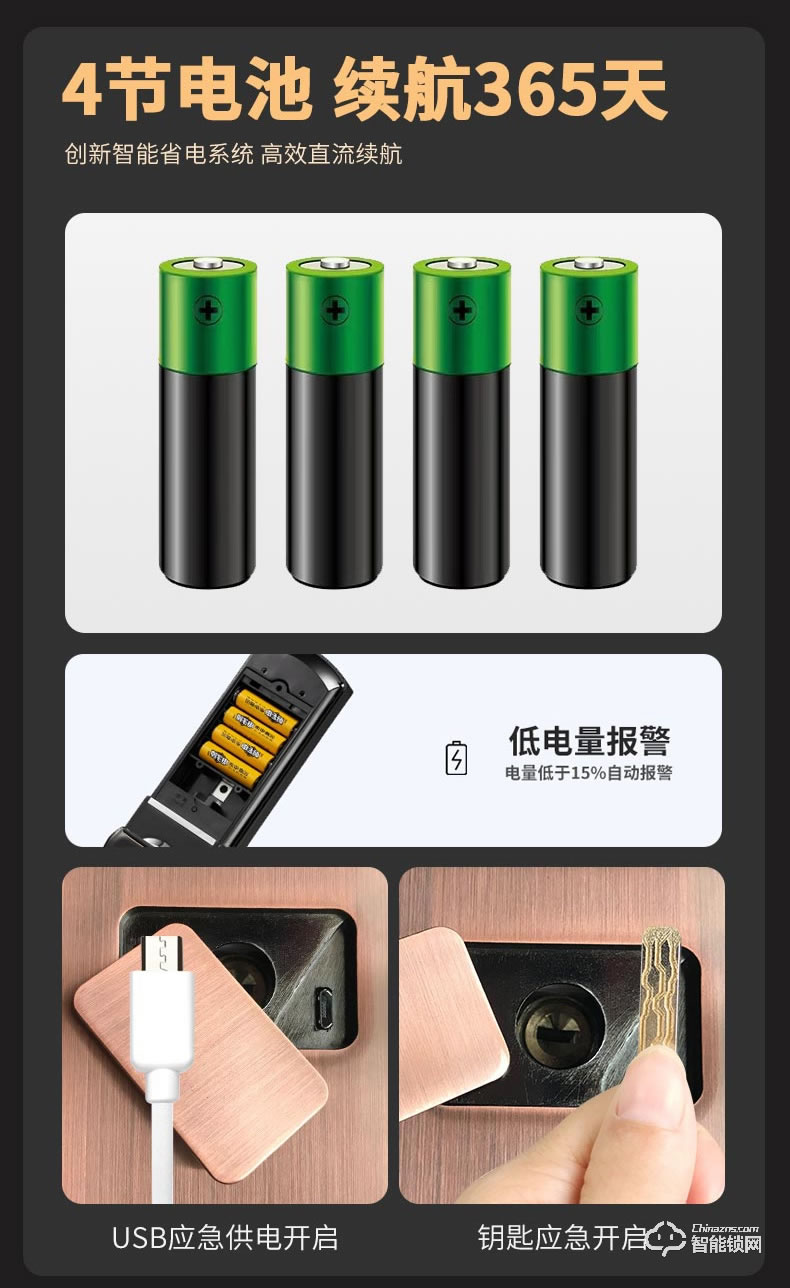 摩薩迪智能鎖 MLS-011自動滑蓋指紋鎖防家用盜門智能鎖