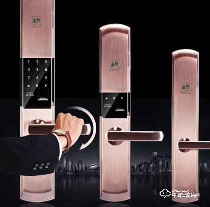 季安指紋鎖 全自動滑蓋指紋密碼鎖 家用防盜門鎖