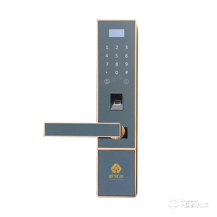 羅安達智能鎖LAD-D2 家用直板指紋密碼鎖 防盜門智能鎖