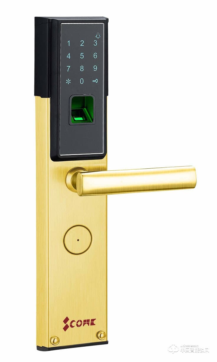 史康姆智能鎖YZ-3028 鋅合金指紋密碼鎖 防盜門智能鎖