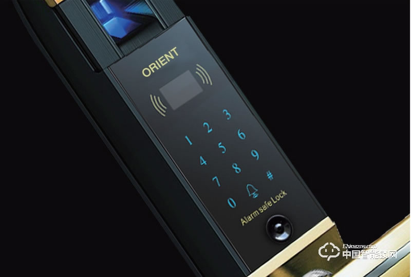 奧聯智能鎖 小滑蓋指紋密碼鎖 防盜門智能鎖